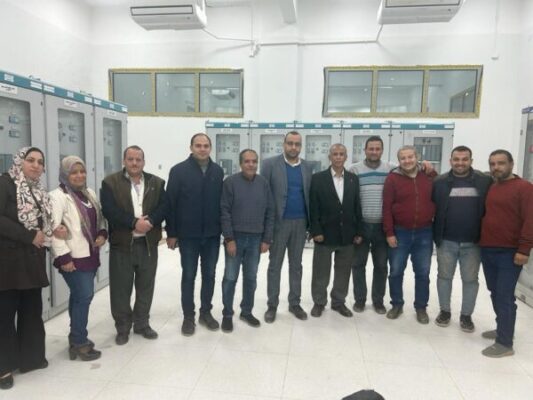 انيرجيا للطاقة تنجح فى وضع الجهد على محطة محولات التبين جهد 66/6.6