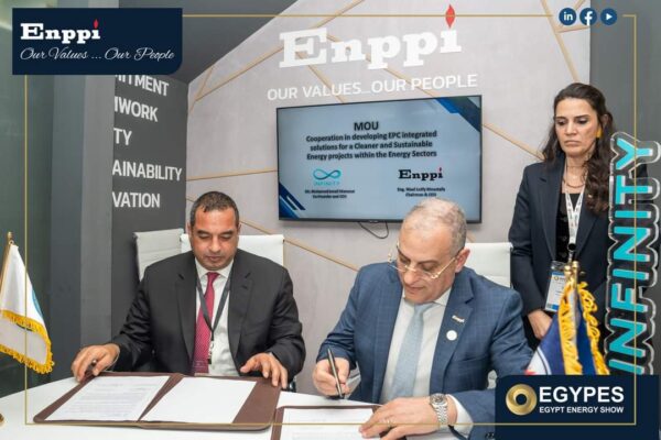 انبي توقع مع إنفنيتي مذكرة تفاهم في مجالات الطاقة الجديدة والمتجددة وتحسين كفاءة الطاقة