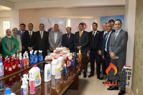 مصر للبترول تفتتح معرض لبيع الزيوت والمنتجات لمقر شركة امل للبترول