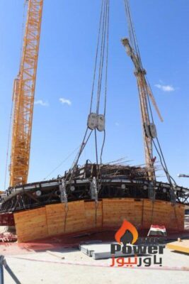 محطة الضبعة النووية تشهد بدء تركيب غلاف وعاء الاحتواء الداخلي للمجموعة الأولى