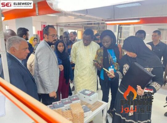 السويدى ساى تستقبل وفد تشادى بمصنع الشركة