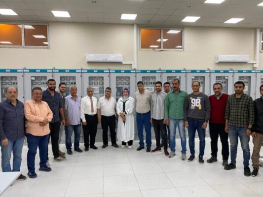 بحضور عبدالناصر .. وضع الجهد على محطة محولات غرب دمياط جهد 500 ك.ف