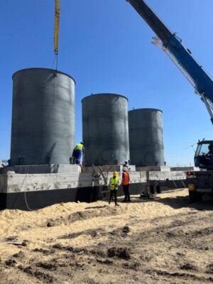 صان مصر: ورشة السويس تنفذ اول تنكات لموقع SMD دمياط