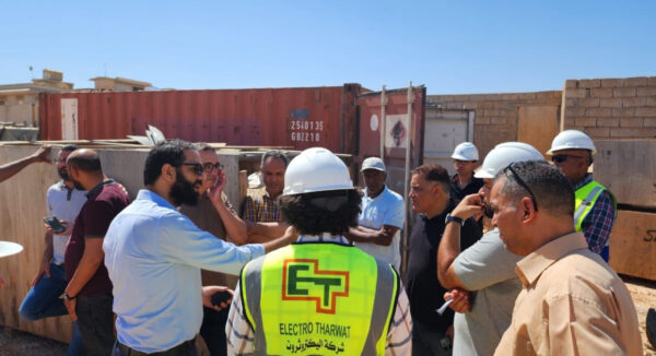 يحدث الآن: الادارة العليا للشركة العامة للكهرباء الليبية تزور احد مشاريع شركة اليكتروثروت العالمية