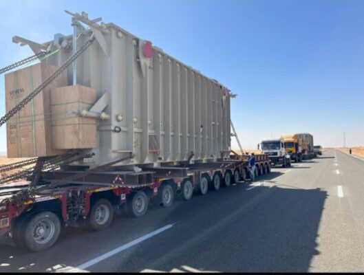 وصول أكبر محولين في إفريقيا والشرق الأوسط إلى محطة 