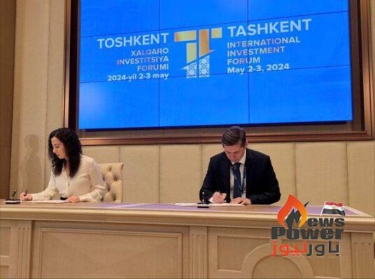 النويس الاماراتية توقع عقد مشروع محطة طاقة رياح قدرة 1000 ميجا وات بأوزبكستان