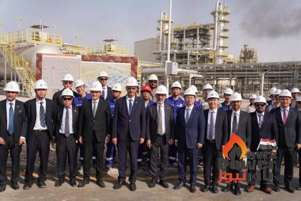 افتتاح مشروع المرحلة الاولى لمحطة المعالجة المركزية في حقل الفيحاء النفطي العراقي بطاقة 100 الف برميل