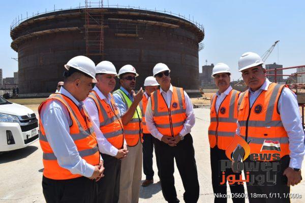 جولة ميدانية للرئيس التنفيذي لهيئة البترول لمنطقة مسطرد البترولية.