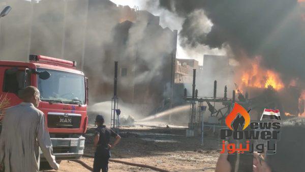 دون خسائر بشرية.. السيطرة على حريق بمحطة كهرباء في أسوان