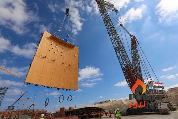 بدء تركيب وعاء الاحتواء الداخلي لمبنى المفاعل بالوحدة النووية الثانية