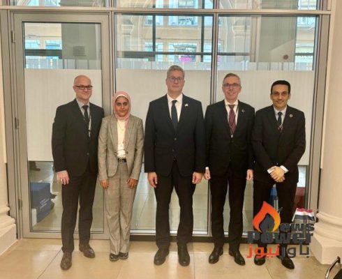 بدوى يبحث مع مسئولى شركة سكاتك مشروع انتاج الامونيا والميثانول الاخضر ببورسعيد