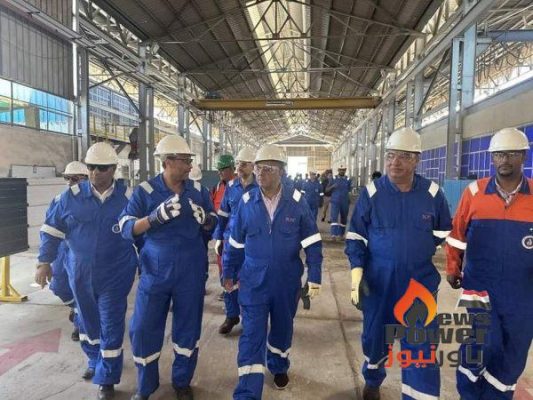 عبد الكريم يتفقد شركة النصر للبترول ويثنى علي التزام إدارة الشركة بالتطوير والتحديث المستمر وتطبيق معايير السلامة والصحة المهنية وحماية البيئة