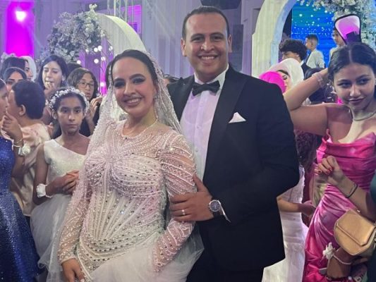 زفاف المحاسب مؤمن ابو العلا بشركة غازتك علي العروسة أسماء ابو العلا