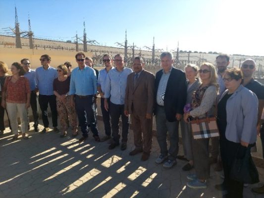 رئيس شركة المحطات المائية لإنتاج الكهرباء في زيارة لمحطه كهرباء السد العالى بصحبة السفير الالمانى بالقاهرة