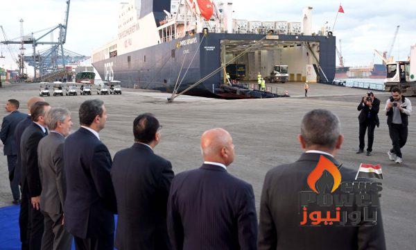 رئيس الوزراء ونائبه للتنمية الصناعية وزير الصناعة والنقل يشهدان احتفالية تشغيل وإطلاق الرحلة الأولى لخط الرورو المصري / الإيطالي