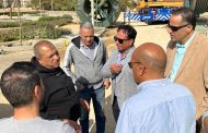 بالصور .. المهندس ايهاب عطية يتفقد أعمال ربط محطات اكتوبر بمحطة TS3 لخدمة القطار الكهربائى السريع