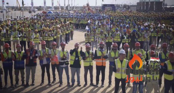 اوراسكوم تحتفل بيوم السلامة العالمى فى مشروع توسعة محطة الحاويات 2 بشرق بورسعيد