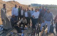 عبد الشافي يتفقد أعمال مد كابلات التغذية الكهربائية لمشروع 