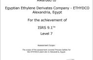 ايثيدكو اول شركة مصرية تحصل على شهادة الأداء فى سلامة العمليات من المستوى السابع