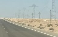 صور تظهر تقدما فى تنفيذ الخط الكهربائى الهوائى المصرى السعودى