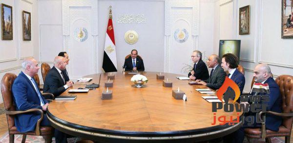 الرئيس السيسى يجتمع برئيس شركة الستوم الفرنسية