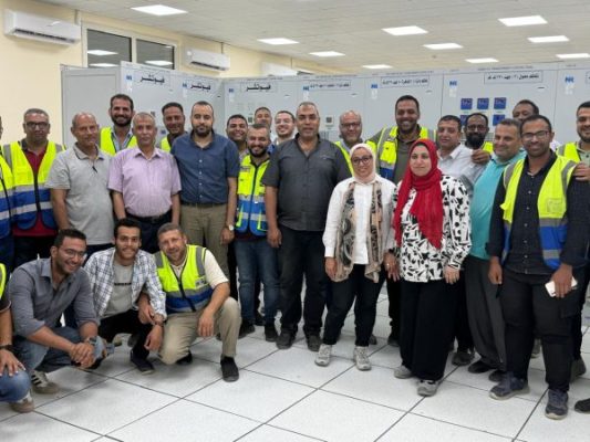 بالصور .. انيرجيا للطاقة تنجح فى وضع الجهد على محطة محولات رشيد 5 جهد 220 ك.ف