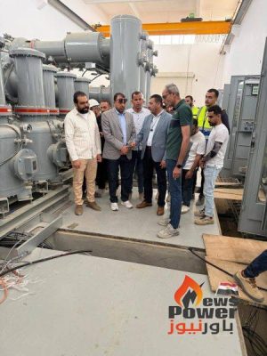 زيارة ميدانية لمتابعة سير الأعمال بمحطة روافع الحمام بمنطقة الدلتا NDHPS12 220/66/11kV GIS