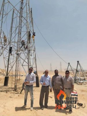 مسئولو منطقة مصر الوسطى يتابعون معدلات تنفيذ محطة مزارع بنى سويف وخطوط الربط