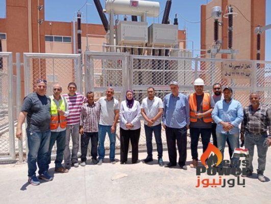 «مني رزق » تتابع ميدانياً مشروع الربط الكهربائي المصري–السعودي بطابا