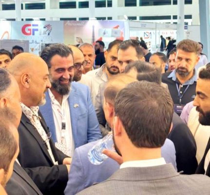 وزير الاتصالات السورى يزور جناح شركة اليكتروجورج بمعرض بيلدكس 2025