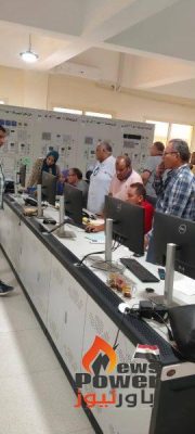 ميجا تنجح فى وضع الجهد علي خط بني مزار شرق / مزارع المنيا جهد 66 ك.ف