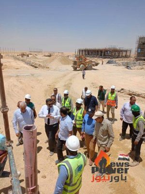 زيارة ميدانية للعضو المتفرغ للمنطقة الجنوبية لمشروع انشاء محطة محولات مزارع بني سويف جهد ٢٢٠ ك.ف