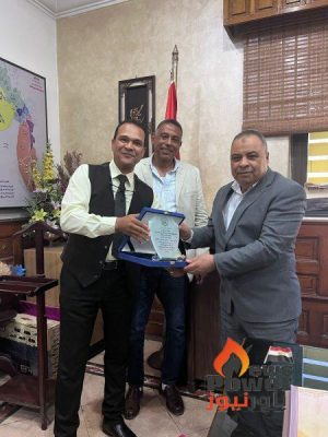 عبد الشافى يكرم صناع التحدى بشركة جنوب القاهرة لتوزيع الكهرباء من قطاع الوقاية والاتصالات وصيانة الموزعات