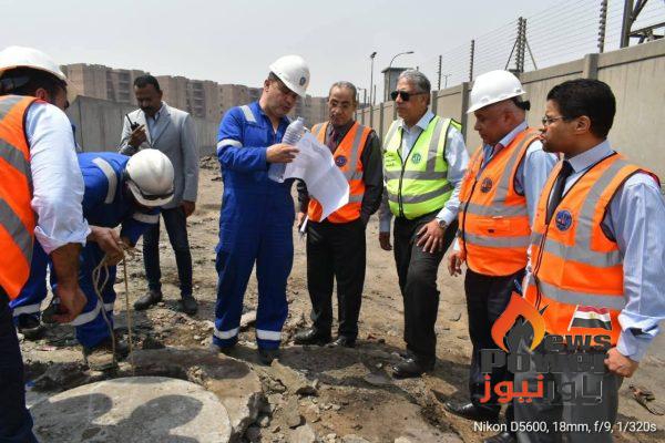 جولة تفقدية لمتابعة سلامة منظومة الصرف الصناعي بمنطقة مسطرد البترولية