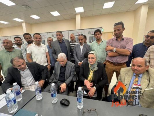 رزق تفتتح محطة محولات دشلوط و تثنى على أداء شركة حسن علام للانشاءات