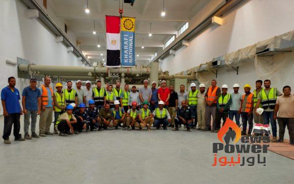 طواقم الخرافى ناشيونال تحتفل بوضع الجهد على محطة محولات ND7 جهد 220 ك.ف اكبر محطات مشروع الدلتا
