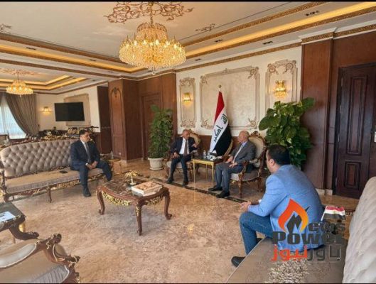 المهندس احمد السويدى يناقش مع سفير العراق فرص الاستثمار فى الطاقة والبنية التحتية