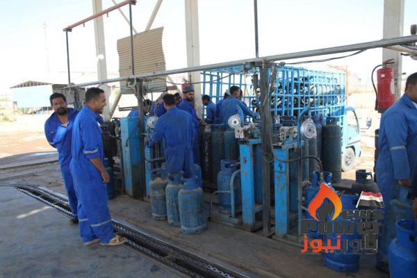 الزملوط يطمئن على سير العمل بمحطة تعبئة البوتجاز بالخارجة