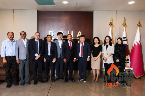 الدوحة للكابلات برئاسة المهندس أحمد فتحى السويدى تستقبل وفد كورى