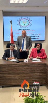 نقل الكهرباء توقع مع تحالف الجيزة باور للصناعة - مؤسسة النماء عقد إنشاء خط هوائى بطول 28 كيلو مترا
