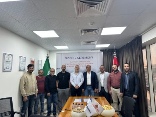 عاجل .. الجمال للمقاولات العمومية توقع مع شركة كابلات الرياض بالمملكة العربية السعودية عقد مشروع الريان - الجامعة جهد 115/13.8