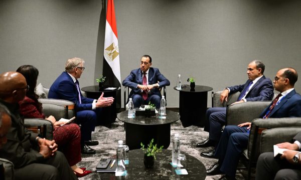 رئيس الوزراء يلتقي مسئولي شركة 