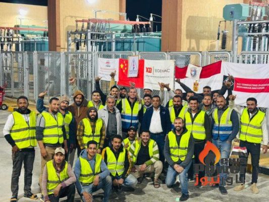 ومازالت الانجازات تتوالى .. تحالف توب للخدمات الكهربائية و جلوبال ينجحان فى وضع الجهد على محطة ND 4 ك.ف لصالح شركة اكس دى اجيماك