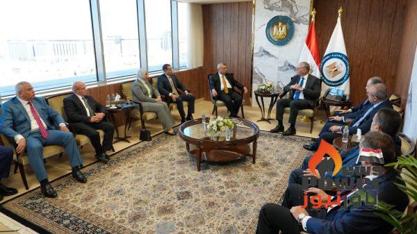 وزير البترول والثروة المعدنية يستقبل هيئة مكتب لجنة الطاقة والبيئة والقوى العاملة بمجلس الشيوخ برئاسة المهندس أسامة كمال