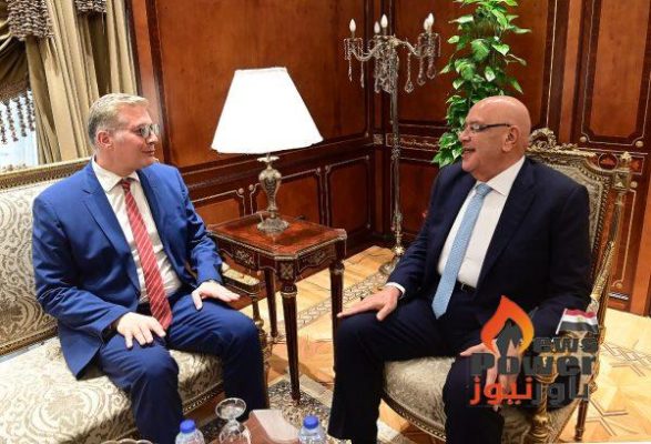 المستشار هشام بدوي يستقبل وزير البترول للتهنئة برئاسة مجلس النواب