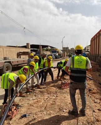 مؤسسة النماء تُكمل المرحلة الرابعة والأخيرة من مشروع ربط محطة محولات أبو قرقاص بماقوسة الجديدة