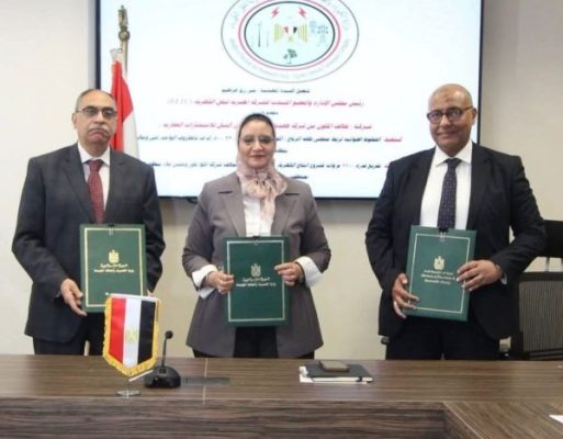 نقل الكهرباء توقّع عقدًا مع «هايديليكو» و«وادي النيل» لربط مشروعات «أكوا باور» و«حسن علام» بقدرة 1100 ميجاوات من طاقة الرياح بالشبكة القومية