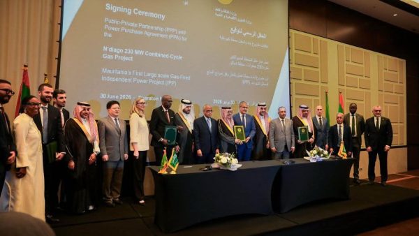 موريتانيا توقع مع تحالف اكوا باور - Ge اتفاقيات إنشاء أول محطة كهربائية تعمل بالغاز بقدرة 230 ميجاوات