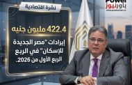 422.4 مليون جنيه إيرادات 