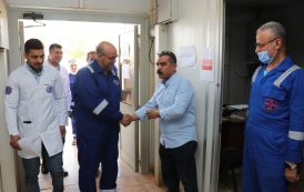 رئيس خالدة للبترول يتفقد حقول أبو الغراديق ومصنع الغاز لمتابعة الإنتاج ويطلق مبادرة